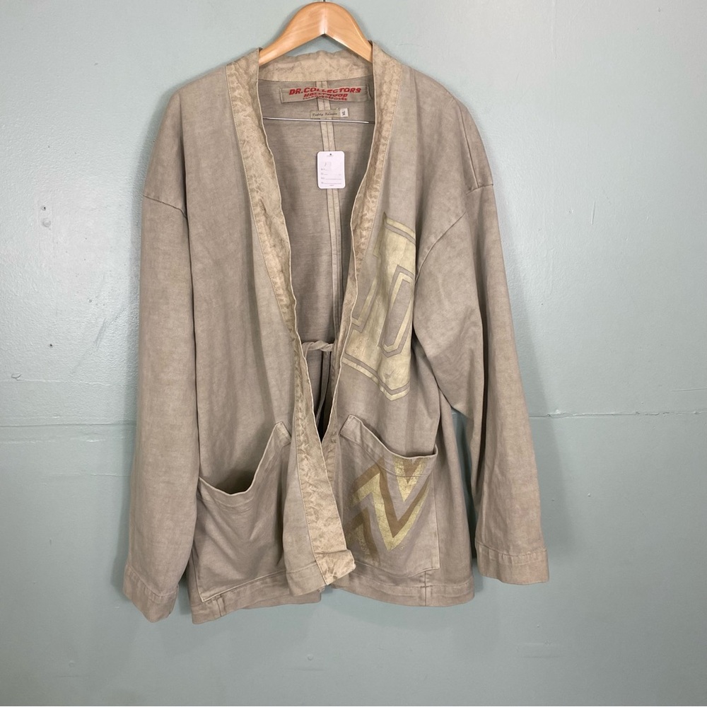 Free People Dr Collectors Mojave Kimono Cardigan Beige XL - Picture 2 of 8